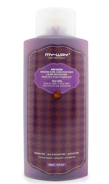 שמפו קוקוי לשיער בלונדיני, צבוה ומובהר, 500 מ"ל - מיי ויי