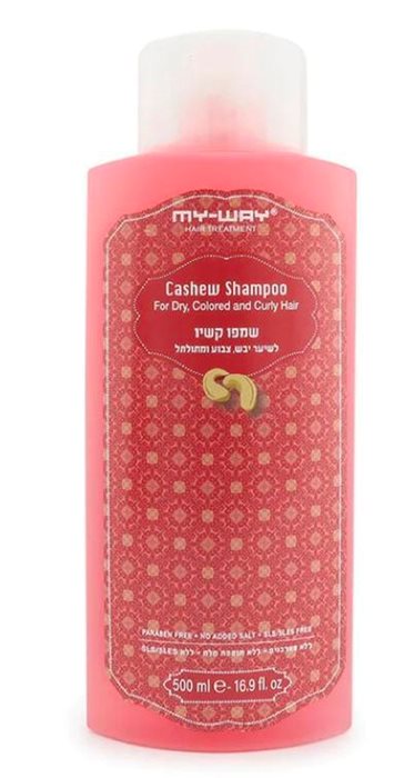 שמפו קשיו לשיער מתולתל או מקרוזל, 500 מ"ל - מיי ויי