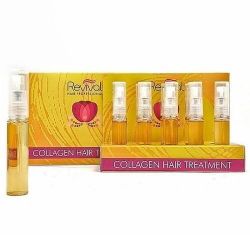 אמפולות קולגן לשיקום שיער פגום וצבוע, 10 מ"ל , 10 יח' - רביבל